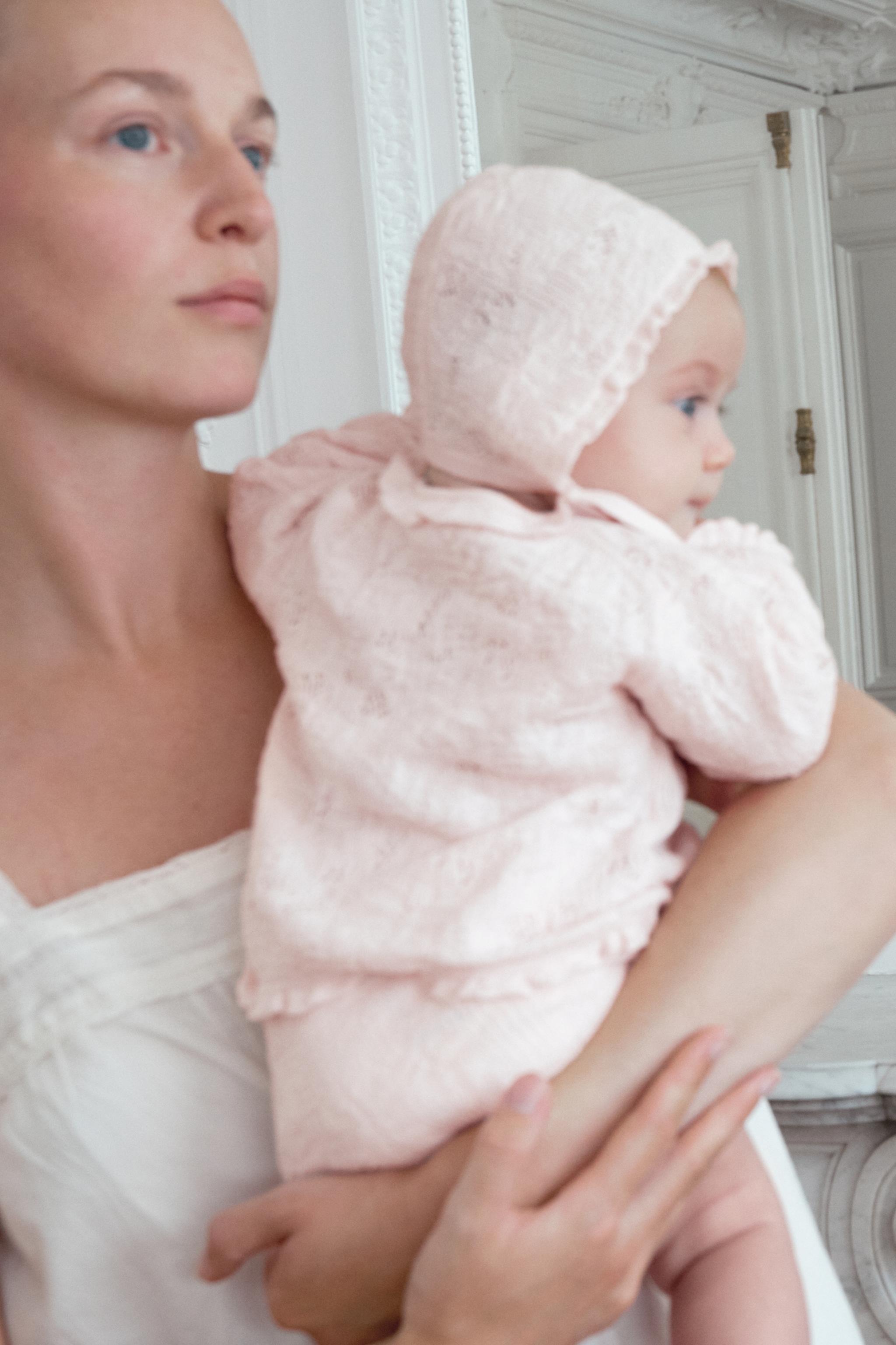 ENSEMBLE GILET ET CULOTTE EN MAILLE COTON SOIE